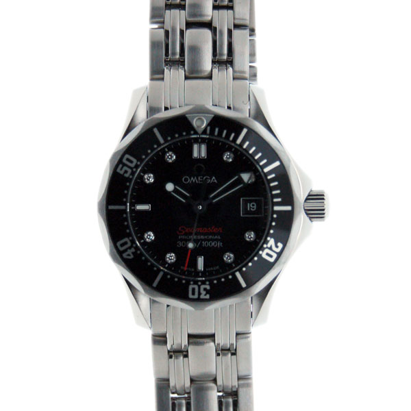 オメガ　OMEGA　シーマスタープロフェッショナル　212.30.28.61.51.001　8Pダイヤ　ブラック　レディース　クォーツ　新品