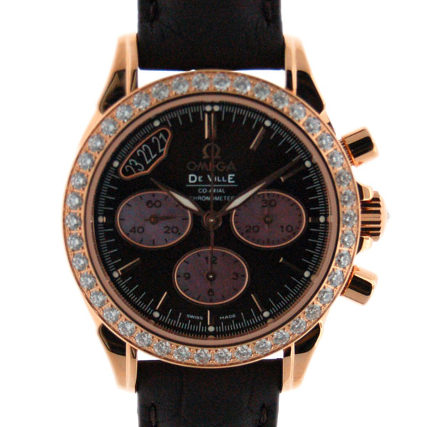 オメガ　OMEGA　デビル コーアクシャル　クロノグラフ　 422.58.35.50.13.001　ダイヤベゼル　18KRG　35mm　新品