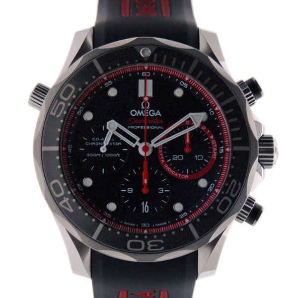 オメガ　OMEGA　シーマスターコーアクシャルクロノ　212.32.44.50.01.001　ETNZ限定　SS　ブラック　新品