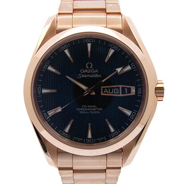 オメガ　OMEGA　シーマスター　アクアテラ　アニュアルカレンダー　231.50.43.22.06.001　メンズ　43mm　18KRG　ブラック　新品
