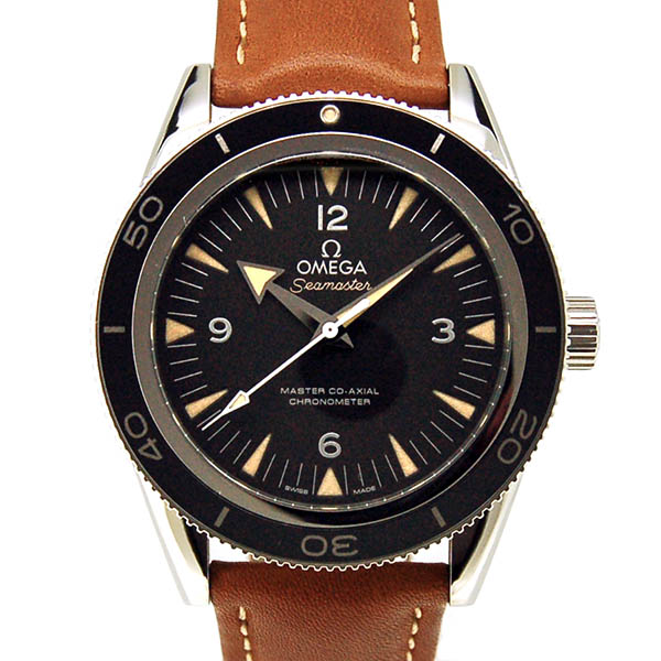 オメガ　OMEGA　シーマスター300　マスターコーアクシャル　233.32.41.21.01.002　SS　革ベルト　41mm　新品