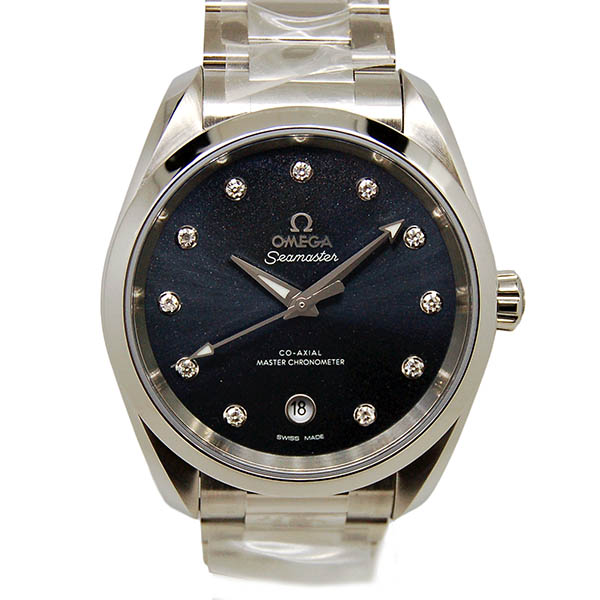 オメガ　OMEGA　シーマスター　アクアテラ　マスタークロノメーター　11Pダイヤ　220.10.38.20.53.001　シマーブルーグレー　新品
