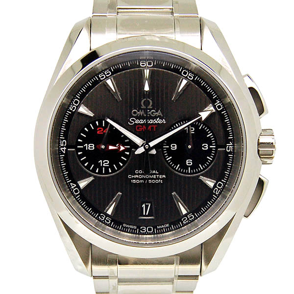 オメガ　OMEGA　シーマスター　アクアテラ　コーアクシャル　クロノグラフ　GMT　231.10.43.52.06.001　グレー　新品