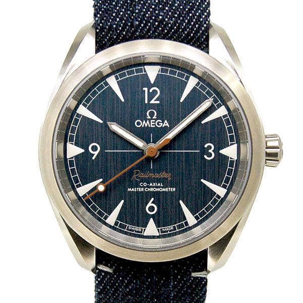 オメガ OMEGA シーマスター レイルマスター マスタークロノメーター 220.12.40.20.03.001 ブルー NATOストラップ 40mm 新品 オメガ OMEGA シーマスター レイルマスター マスタークロノメーター 220.12.40.20.03.001 ブルー NATOストラップ 40mm 新品