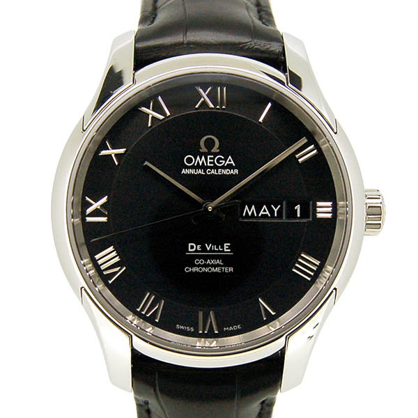 オメガ　OMEGA　デ・ビル アニュアルカレンダー　431.13.41.22.01.001　SS　41mm　ブラック　新品