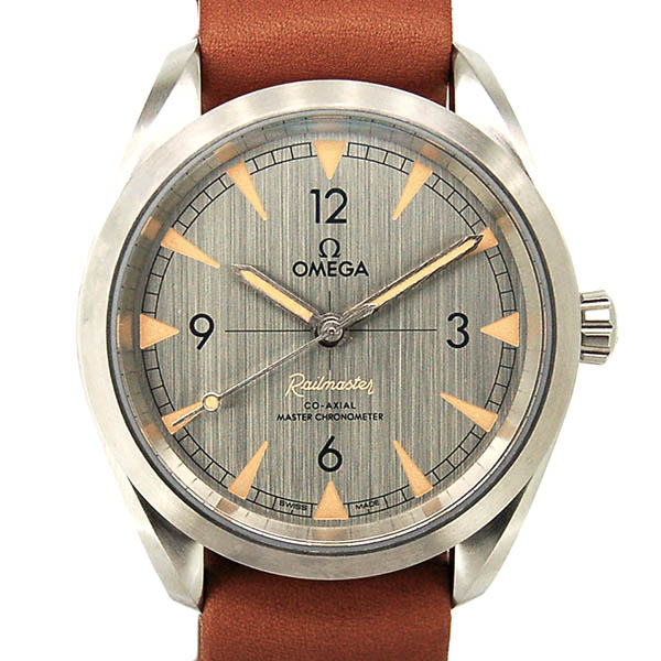 オメガ　OMEGA　シーマスター レイルマスター マスタークロノメーター　220.12.40.20.06.001　グレー　NATOストラップ　40mm　新品