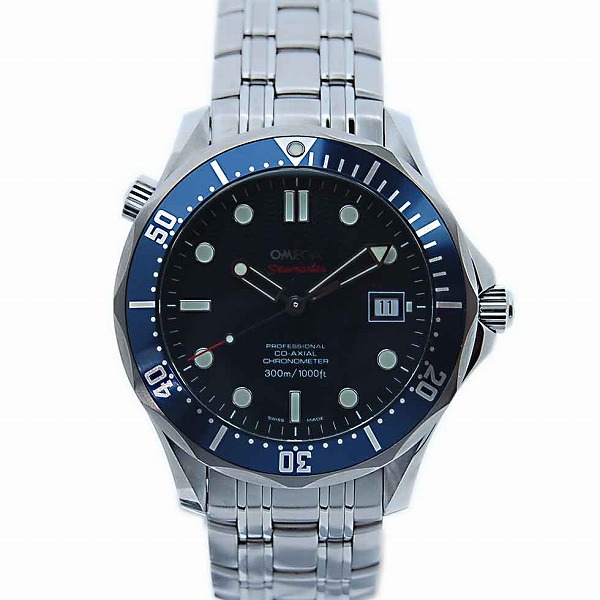 オメガ　OMEGA　シーマスター　2220.80　300m防水　自動巻　コーアクシャル　メンズ　ブルー　新品