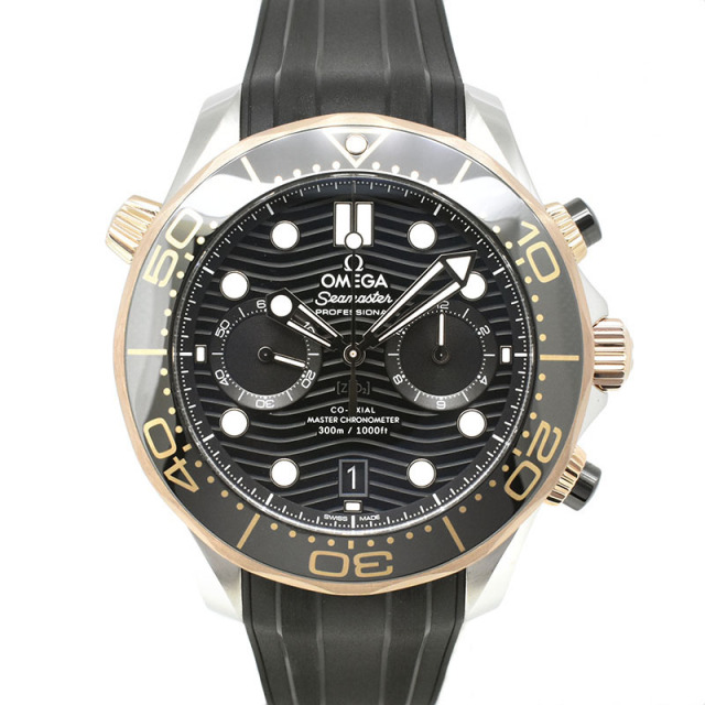 オメガ OMEGA シーマスターダイバー300M コーアクシャル マスタークロノメーター クロノグラフ 210.22.44.51.01.001 ブラック 44mm 新品