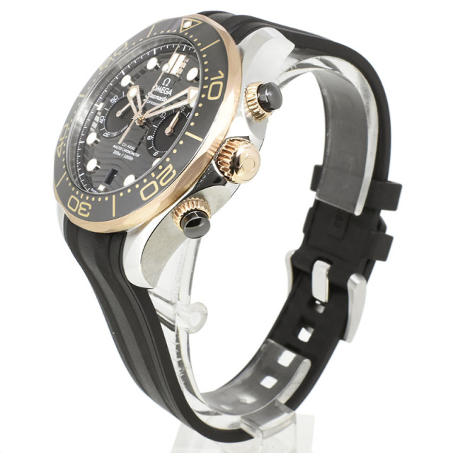 オメガ OMEGA シーマスターダイバー300M コーアクシャル マスタークロノメーター クロノグラフ 210.22.44.51.01.001 ブラック 44mm 新品