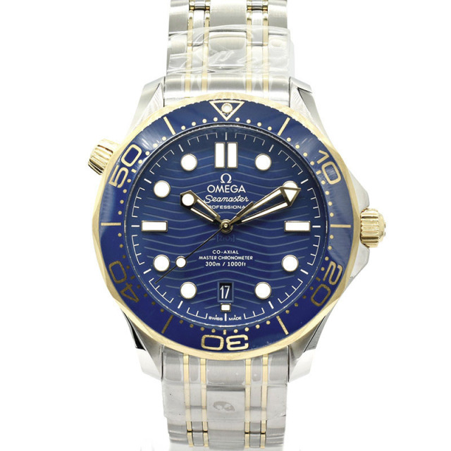 オメガ　OMEGA　シーマスター300 コーアクシャル マスタークロノメーター　210.20.42.20.03.001　ブルー　42mm　18KYG×SS　新品