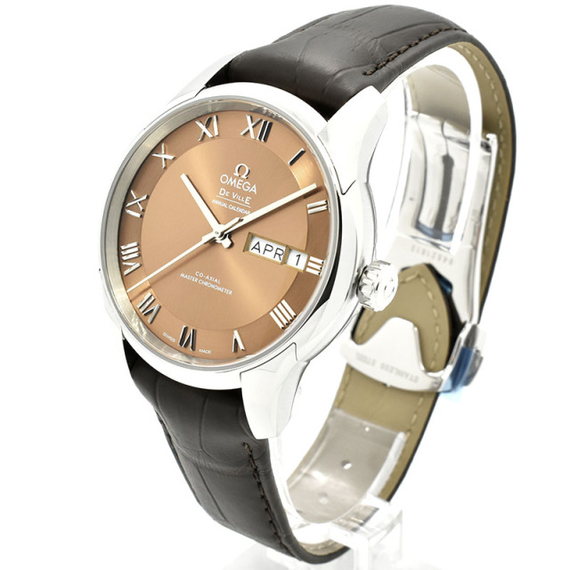 オメガ OMEGA デビル アワービジョン コーアクシャル マスタークロノメーター アニュアルカレンダー 433.13.41.22.10.001 ブラウン 41mm 新品