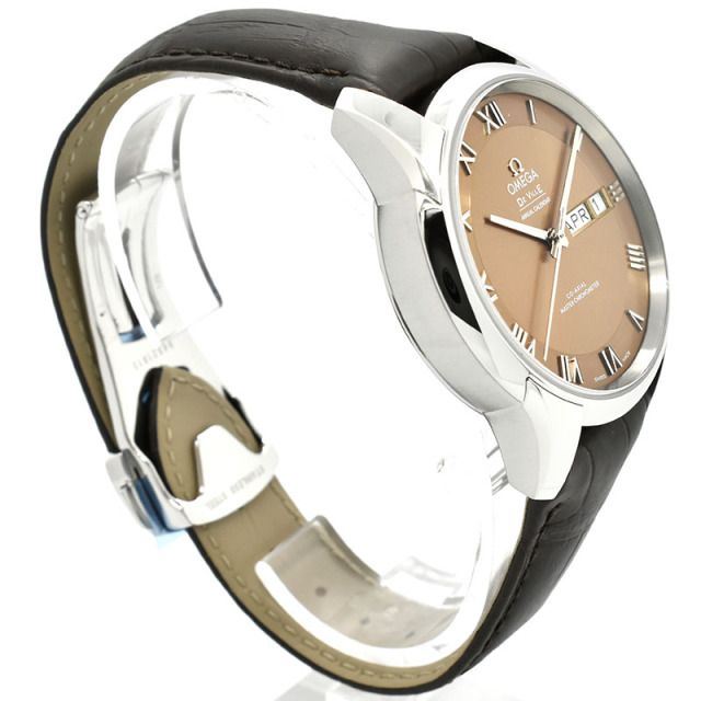 オメガ OMEGA デビル アワービジョン コーアクシャル マスタークロノメーター アニュアルカレンダー 433.13.41.22.10.001 ブラウン 41mm 新品