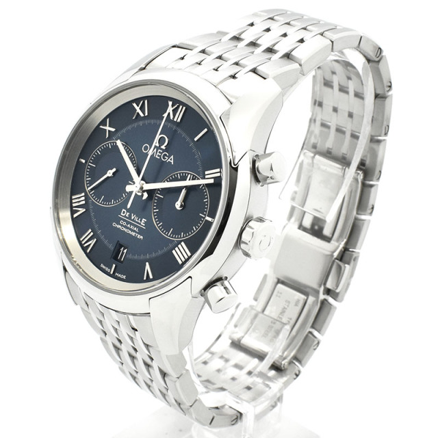 オメガ OMEGA デ・ビル アワービジョン コーアクシャル クロノグラフ 431.10.42.51.03.001 42mm ブルー 新品