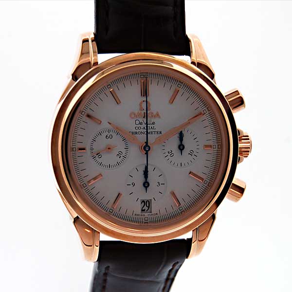 オメガ　OMEGA　デビル　コーアクシャルクロノ　4672,20,32　RG　金無垢　35mm　メンズ　新品大特価