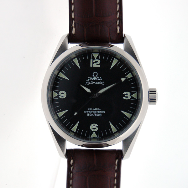 オメガ　OMEGA　シーマスターレイルマスター　2803.52.37　レザーベルト　39mm　自動巻　新品