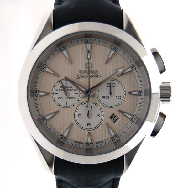 オメガ　OMEGA　シーマスターアクアテラ　クロノグラフ　231.13.44.50.09.001　コーアクシャル　SS　44mm　革ベルト　新品