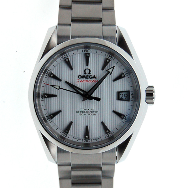 オメガ　OMEGA　シーマスター　アクアテラ　231.10.39.21.54.001　メンズ　38.5mm　SS　ホワイトタペストリー　11Pダイヤ　新品