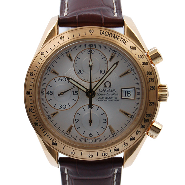オメガ　OMEGA　スピードマスターデイト　323.53.40.40.02.001　18Kイエローゴールド　シルバー　新品