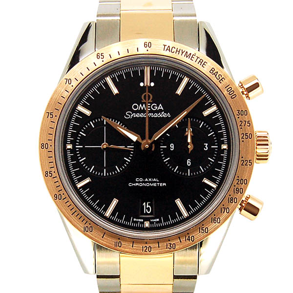 オメガ　OMEGA　スピードマスター 57 クロノグラフ　331.20.42.51.01.002　18KRG×SS　41.5mm　ブラック　新品