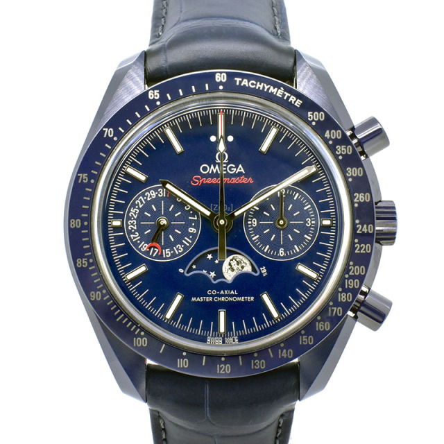 オメガ OMEGA スピードマスター ムーンフェイズ コーアクシャル マスタークロノメーター ブルーサイド オブ ザ ムーン 304.93.44.52.03.001 44.25mm 新品