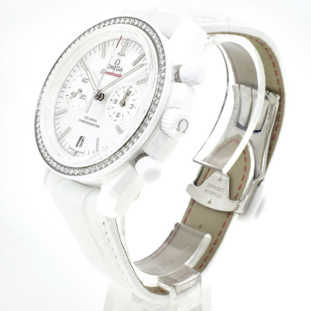 オメガ OMEGA スピードマスター コーアクシャル クロノグラフ ホワイトサイド オブ ザ ムーン ベゼルダイヤ 311.98.44.51.55.001 44.25mm 新品