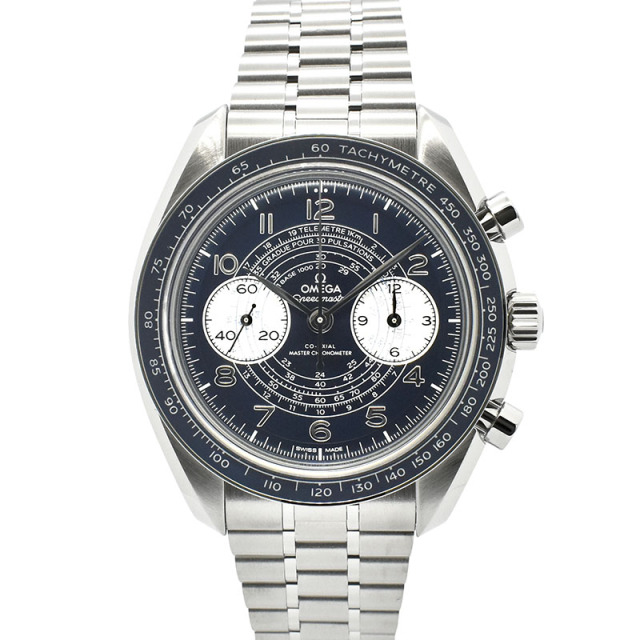 オメガ　OMEGA　スピードマスター クロノスコープ マスタークロノメーター　329.30.43.51.03.001　43mm　ブルー　手巻き　新品