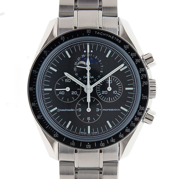 オメガ　OMEGA　スピードマスタープロフェッショナル　ムーンフェイズ　3576.50　手巻き　バックスケルトン　新品