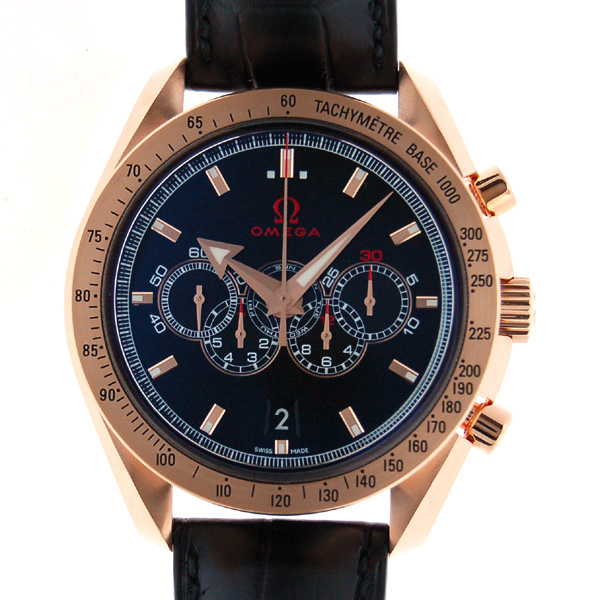 オメガ　OMEGA　スピードマスター　オリンピックコレクション　321.53.44.52.01.001　PG　ブラック　革　新品