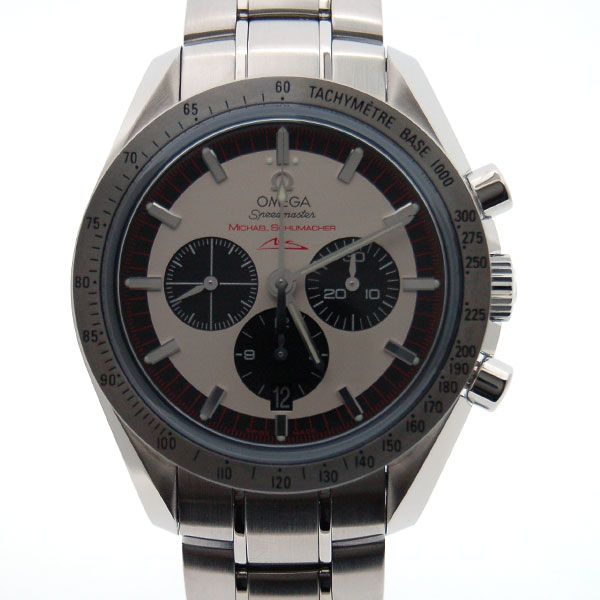 オメガ　OMEGA　スピードマスター　シューマッハ　3853.32　シルバー　自動巻　新品