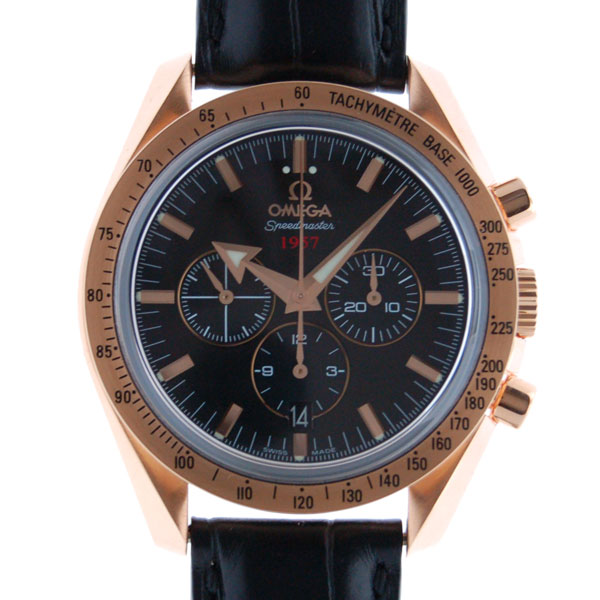 オメガ　OMEGA　スピードマスターブロードアロー　321.53.42.50.01.001　RG　黒　新品