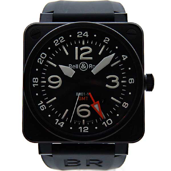 ベル＆ロス　BELL＆ROSS　BR01-93　GMT　46mm　自動巻　ラバー　新品