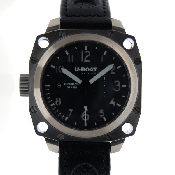 U-BOAT ユーボート サウザンズオブフィート 43AS3 SS 43mm ブラック 自動巻 新品 U-BOAT ユーボート サウザンズオブフィート 43AS3 SS 43mm ブラック 自動巻 新品