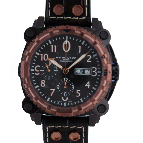 ハミルトン　HAMILTON　BeLOWゼロ　クロノグラフ　H78626583　ブラウン　SS　新品