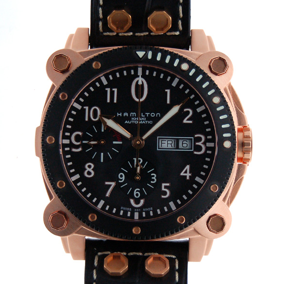 ハミルトン　HAMILTON　BeLOWゼロ　クロノグラフ　H78646733　ブラック　SS　新品