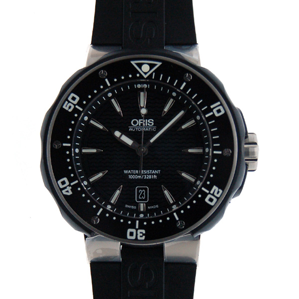 オリス　ORIS　プロダイバーデイト　733 7646 7154R　チタン　48mm　ブラック　1000m防水　新品