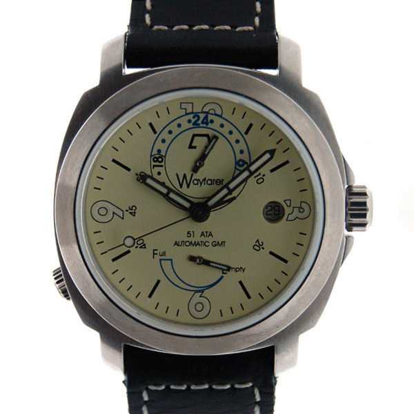 ANONIMO　アノーニモ　ウェイファーラーGMT 　2008　パワーリザーブ　  SS　42mm　自動巻き　新品未使用品