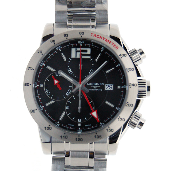 ロンジン　LONGINES　アドミラル　クロノグラフ　L3.670.4.56.6　メンズ　SS　ブラック　新品