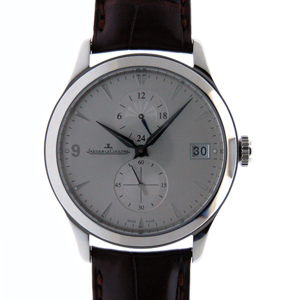 ジャガールクルト　Jaeger LeCoultre　マスターデュアルタイム　Q1628430　SS　40mm　自動巻　シルバー　新品