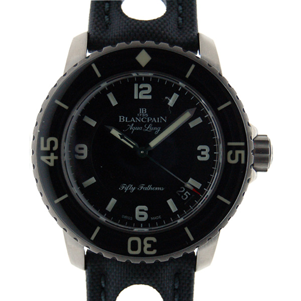 ブランパン　BLANCPAIN　フィフティファゾムス　Aqua Lung　5015-C1130-52B　　SS　45mm　500本限定　ブラック　新品