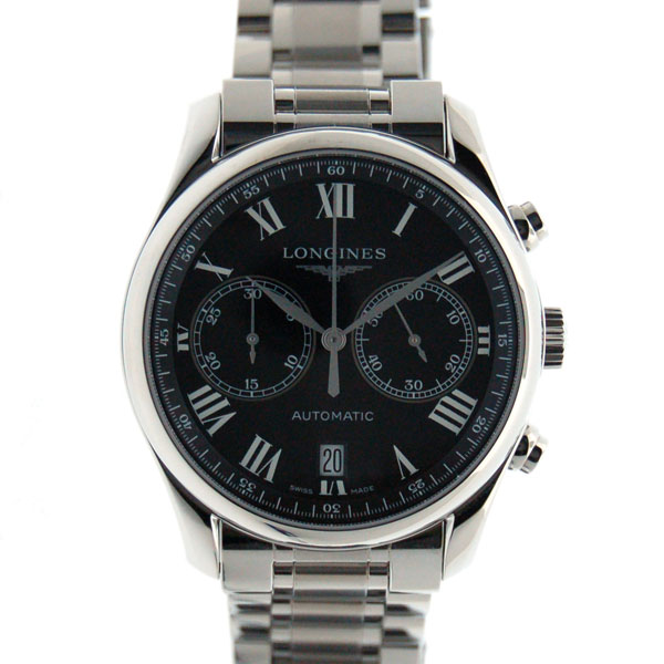 ロンジン　LONGINES　マスターコレクション　クロノグラフ　L2.629.4.51.6　SS　40mm　ブラック　新品