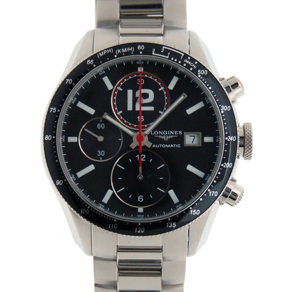 ロンジン　LONGINES　グランヴィテス　クロノグラフ　L3.636.4.50.6　SS　42mm　自動巻　ブラック　新品
