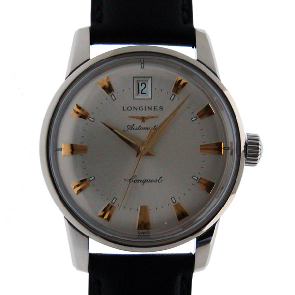 ロンジン　LONGINES　ヘリテージ　L1.611.4.75.4　SS　35mm　シルバー　革　新品