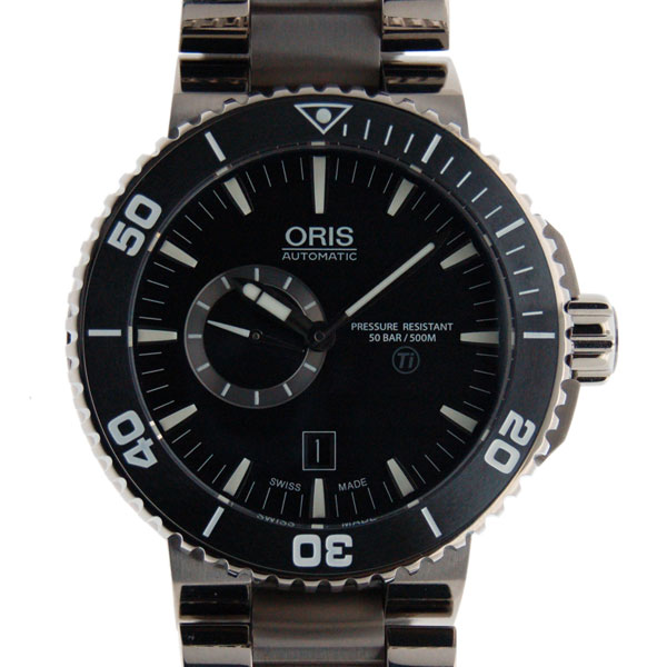 オリス　ORIS　アクイス　チタン　スモールセコンド　743 7664 7154M　新品