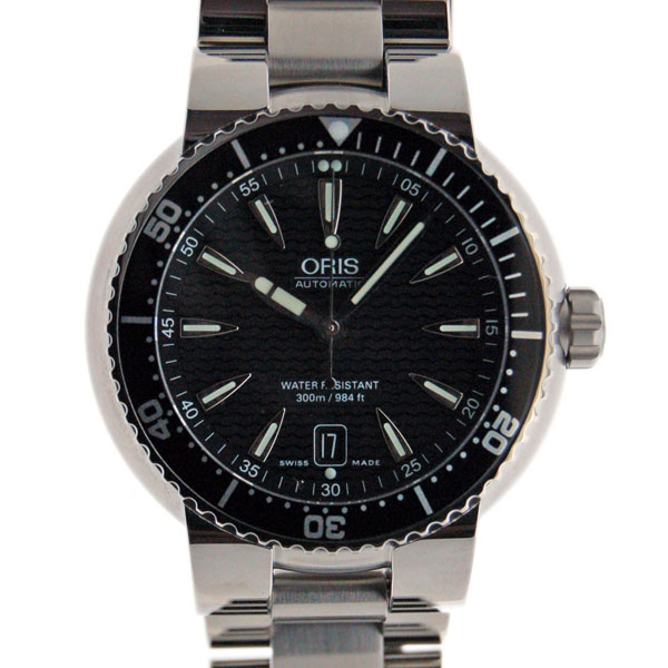 オリス　ORIS　TT1　ダイバーズデイト　733 7533 8454-07 8 24 01PEB　SS　ブラック　新品
