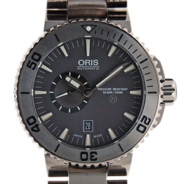 オリス　ORIS　アクイス　チタン　スモールセコンド　743 7664 7253M　ダイバー　46mm　新品
