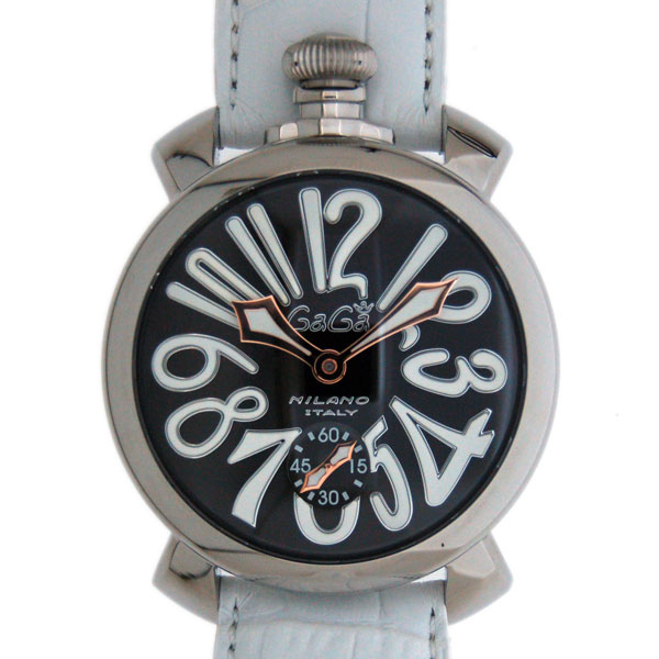 ガガミラノ　GAGA MILANO　マニュアル　48mm　5010.6S　SS　ブラック　手巻き　新品