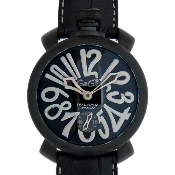 ガガミラノ　GAGA MILANO　マニュアル　48mm　5012.06S　PVD　ブラック　手巻き　新品