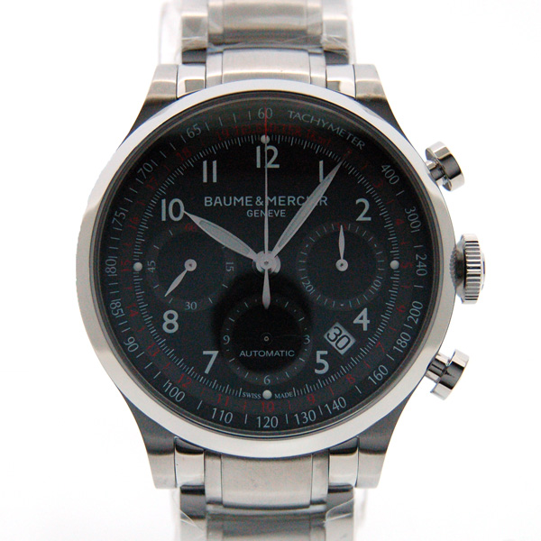 ボーム＆メルシェ　BAUME&MERCIER　ケープランド　クロノグラフ　MOA10062　ブラック　新品