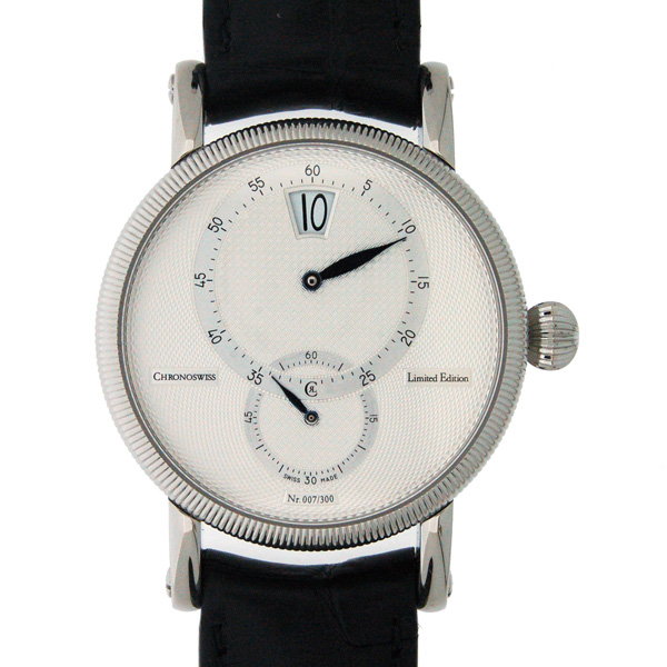 クロノスイス　CHRONOSWISS　レギュレーター30　CH2813-CB　SS　40mm　シルバー　革ベルト　世界300本限定　自動巻　新品