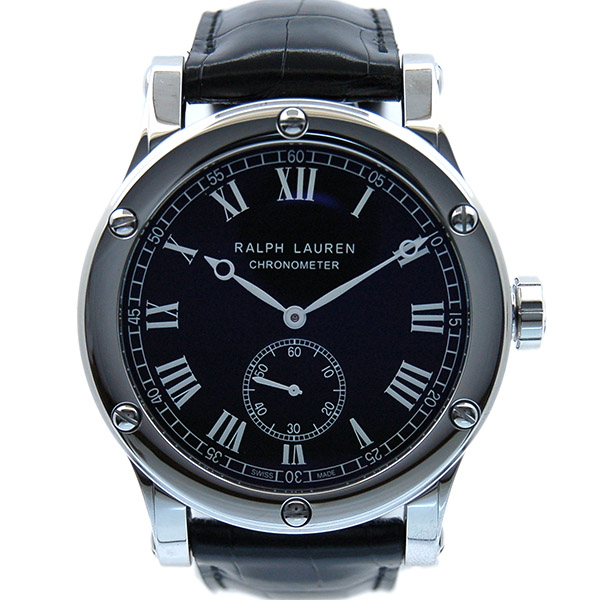 ラルフローレン　RALPH LAUREN　スポーティング クラシック クロノメーター　RLR0220706　44.8mm　ブラック　革ベルト　新品